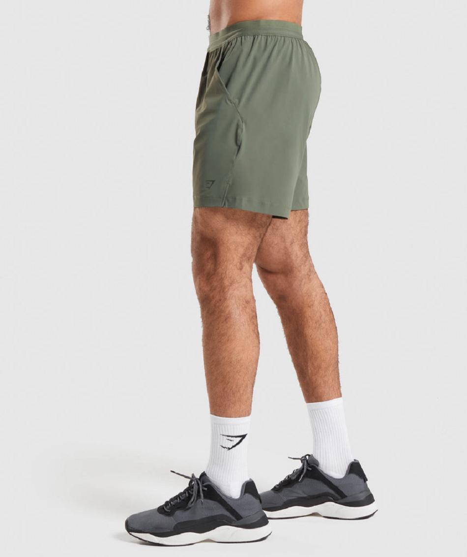 Bermudas Gymshark Studio Hombre Verde Oliva | MX_3665SGL