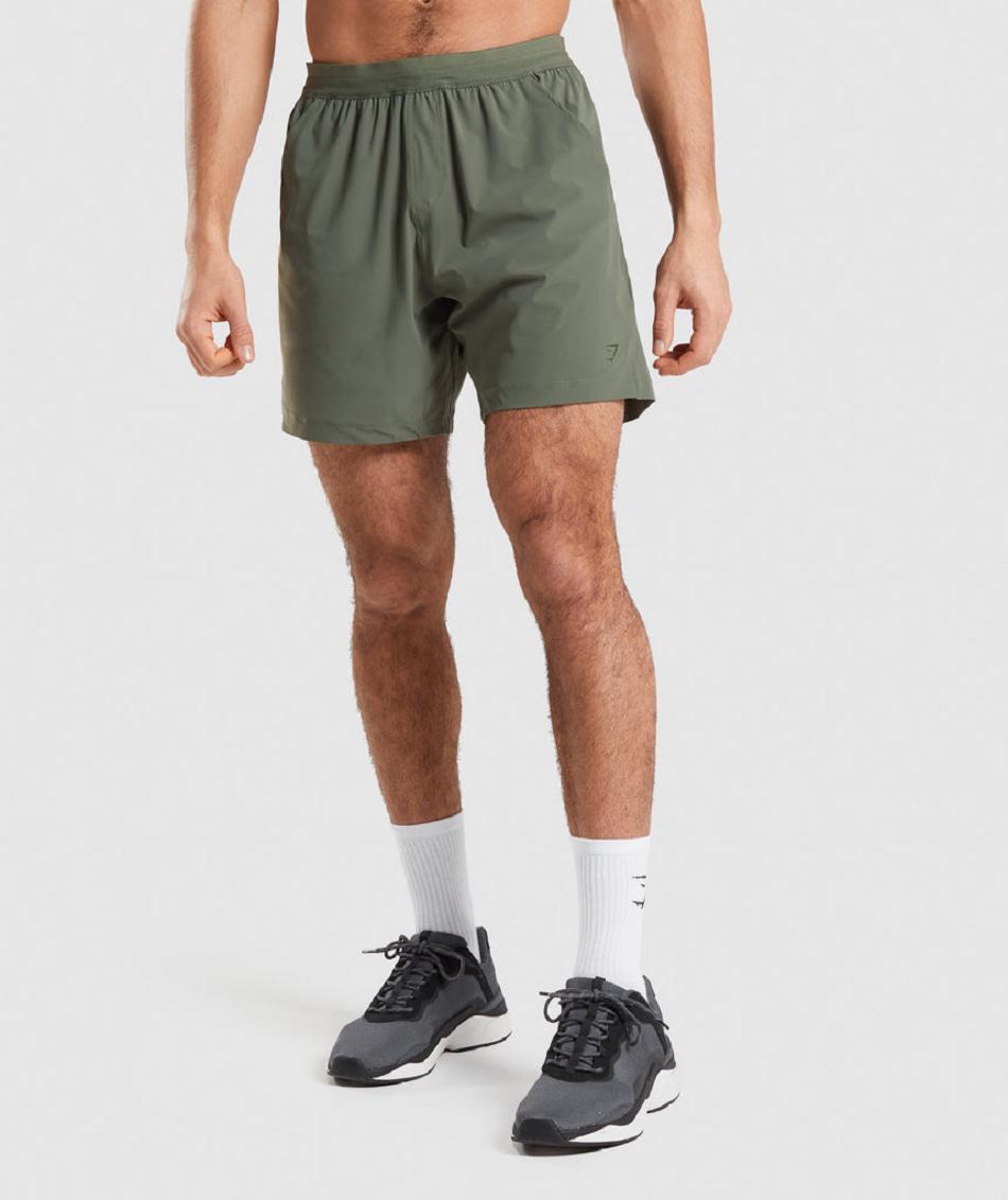 Bermudas Gymshark Studio Hombre Verde Oliva | MX_3665SGL