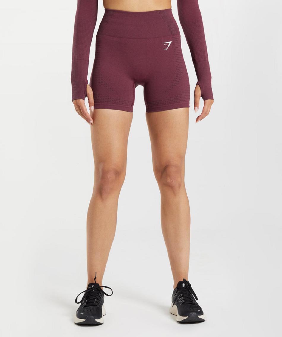 Bermudas Gymshark Vital Seamless 2.0 Mujer Vino | MX_4692MQZ