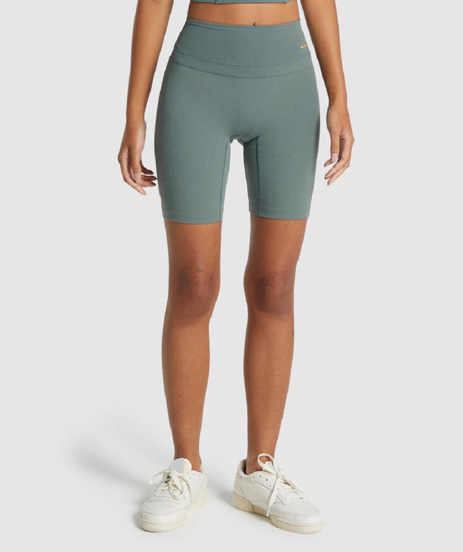 Bermudas Gymshark Whitney Cycling Mujer Verdes Claro | MX_4578HAP