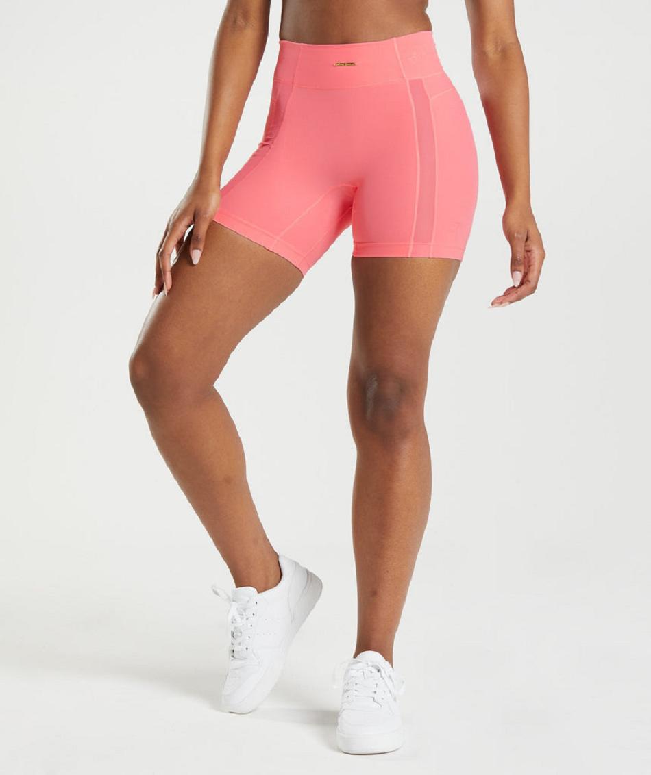 Bermudas Gymshark Whitney Mesh Mujer Rosas | MX_4581LIS