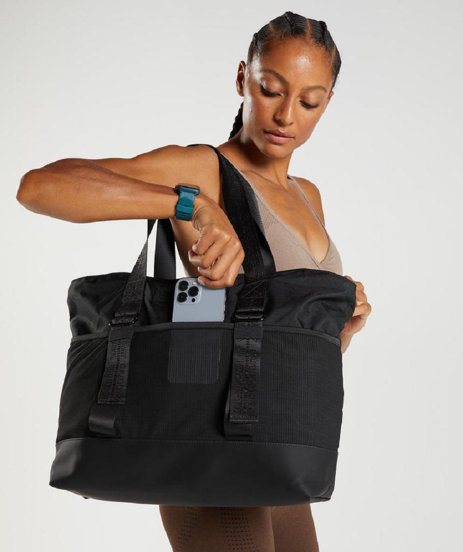 Bolsas Gymshark Everyday Tote Mujer Negros | MX_5008DFM