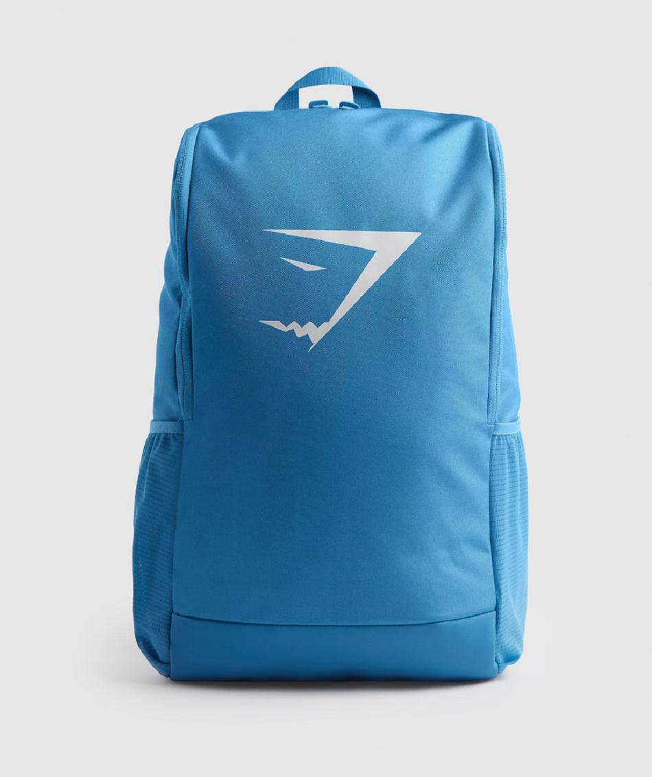 Bolsas Gymshark Sharkhead Backpack Accessories Azules | MX_2878OKI