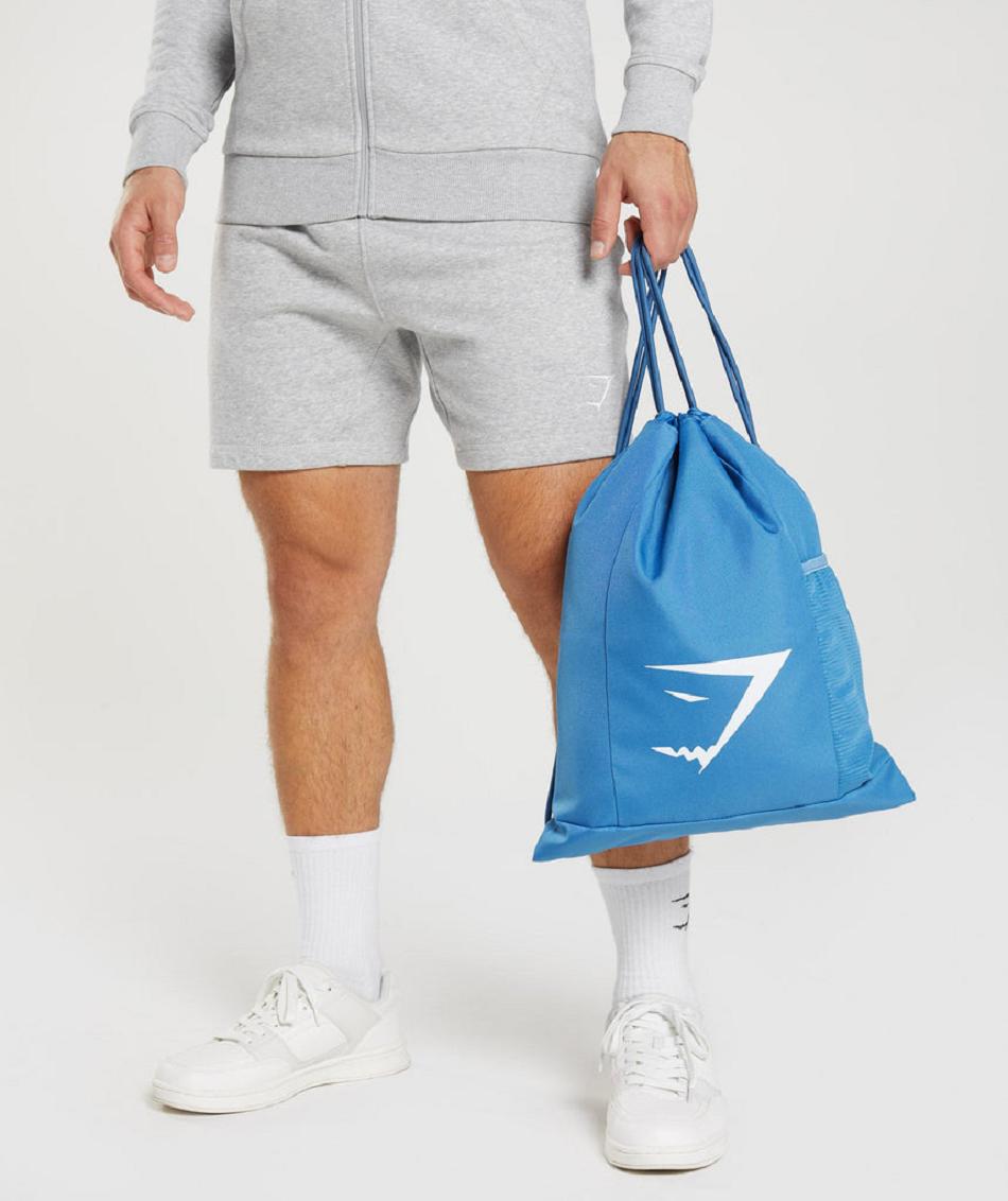 Bolsas Gymshark Sharkhead Gymsack Hombre Azules | MX_3863EBC