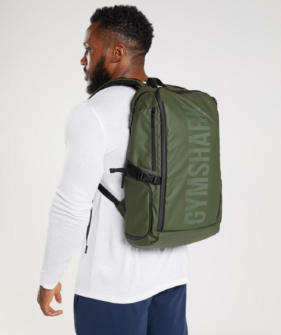 Bolsas Gymshark X-Series 0.3 Backpack Accessories Verde Oliva | MX_2894NWY