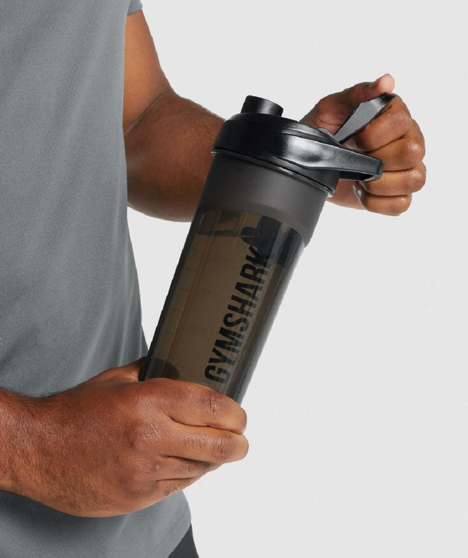 Botellas de Agua Gymshark Shaker Hombre Negros | MX_3748KOR