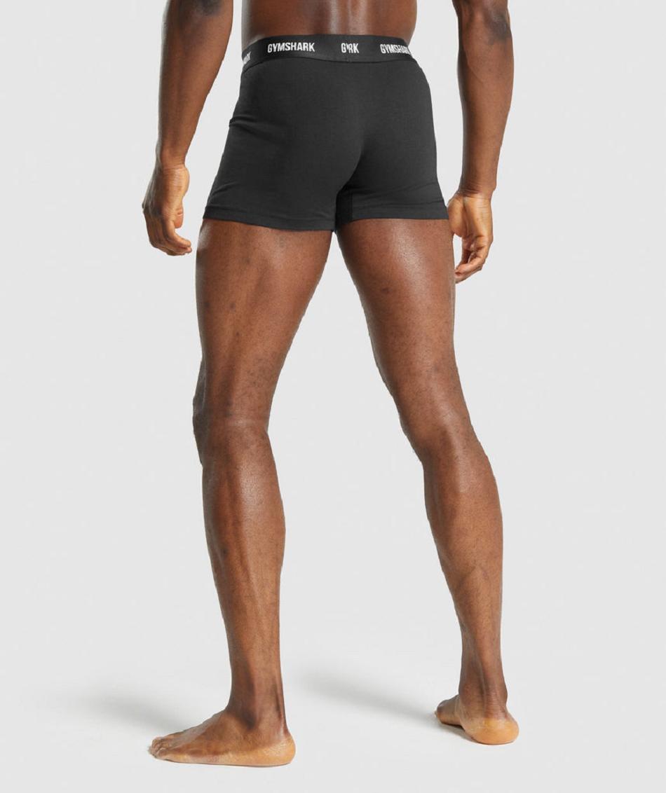 Boxer Gymshark Boxers 2pk Hombre Negros | MX_2980DFM