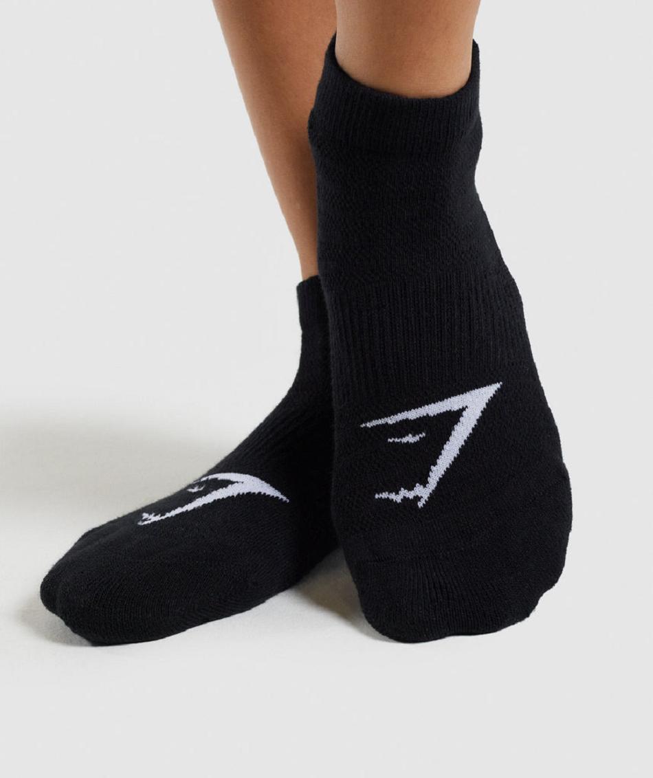 Calcetines Gymshark Ankle 3pk Accessories Negros | MX_2772KOR