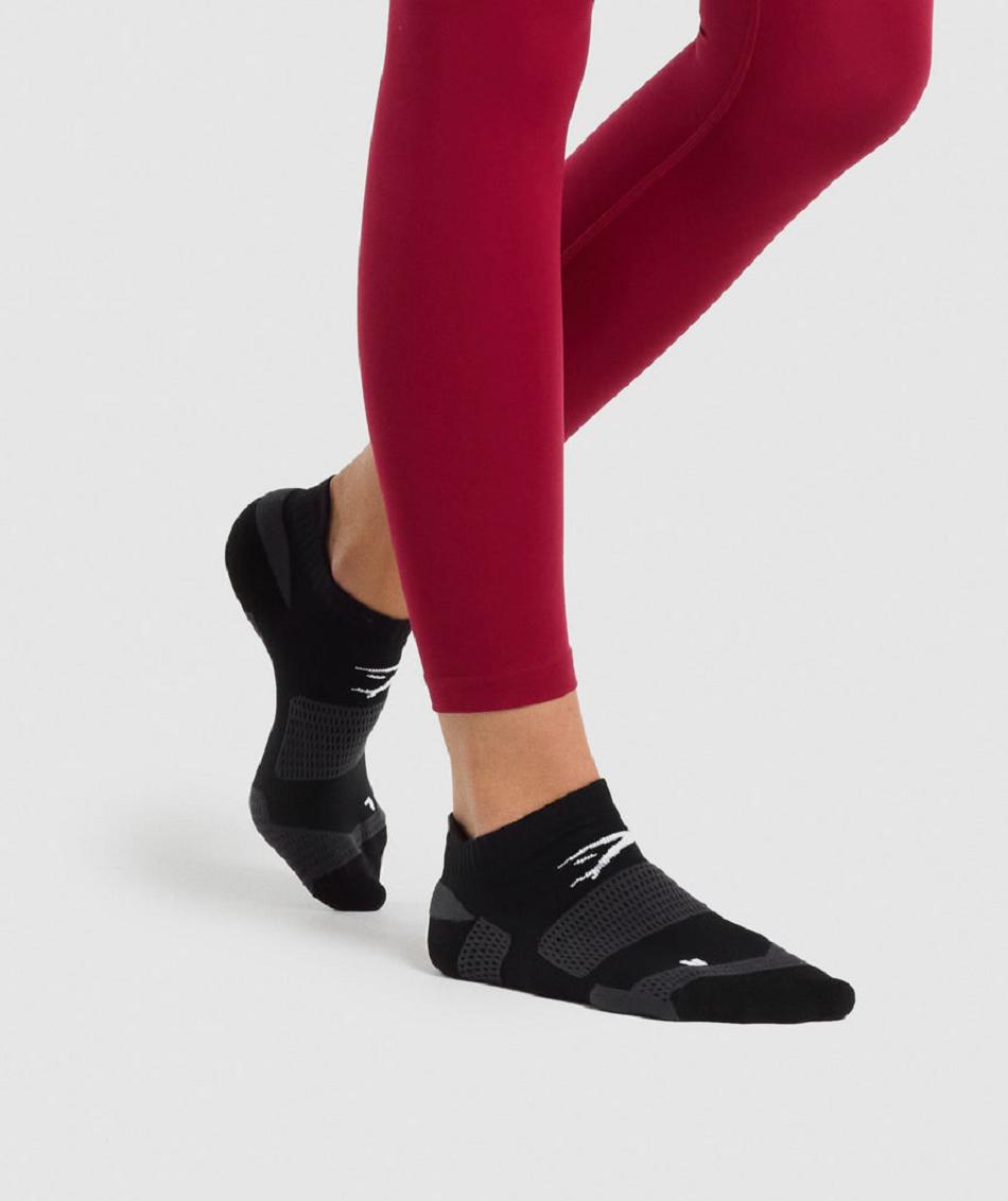 Calcetines Gymshark Ankle Performance Mujer Negros | MX_4910GSO