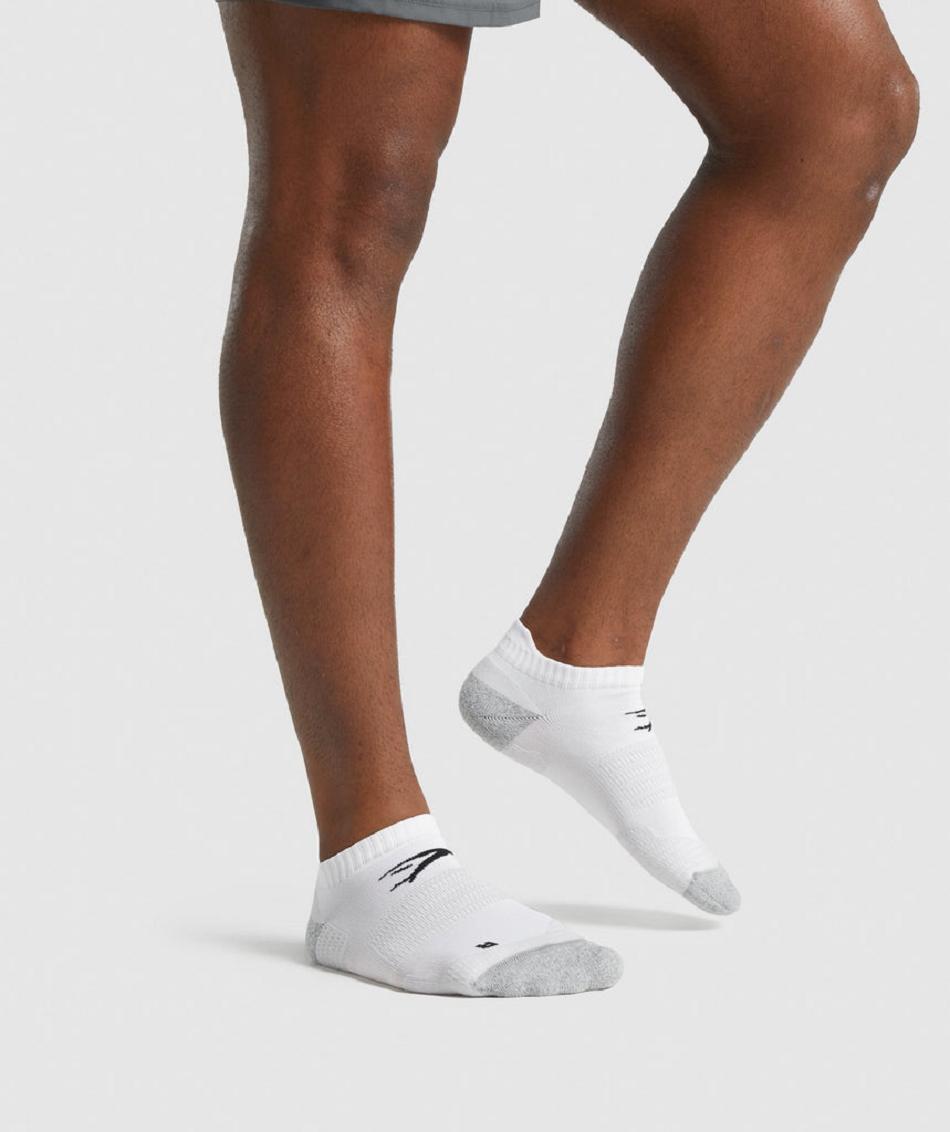 Calcetines Gymshark Ankle Performance Mujer Blancos | MX_4915ZUT