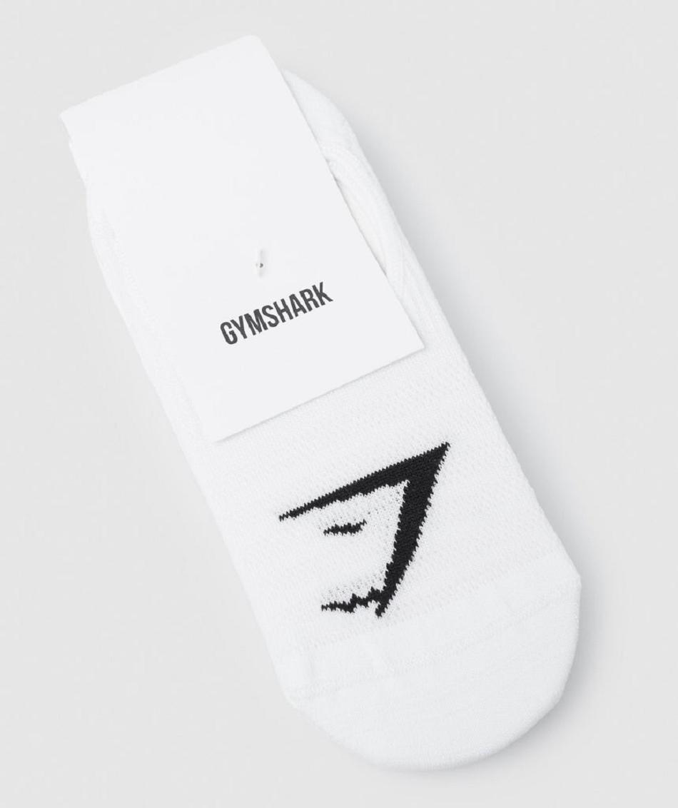 Calcetines Gymshark No Show 3pk Accessories Blancos | MX_2776CTV