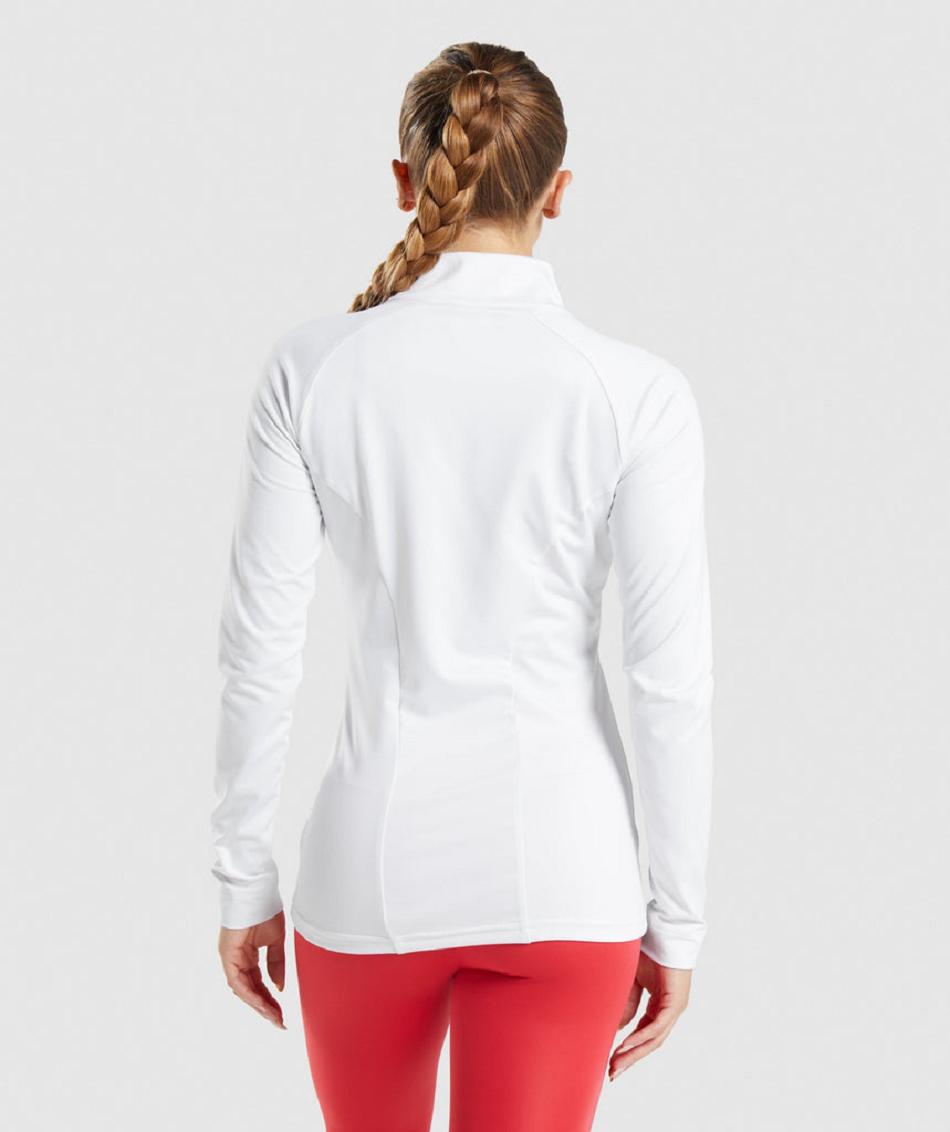 Chaquetas Gymshark Entrenamiento Mujer Blancos | MX_4288AHK