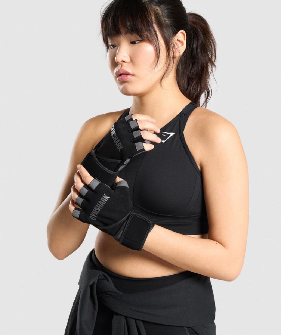 Equipo Gymshark Wrap Lifting Gloves Mujer Negros | MX_4986HAP