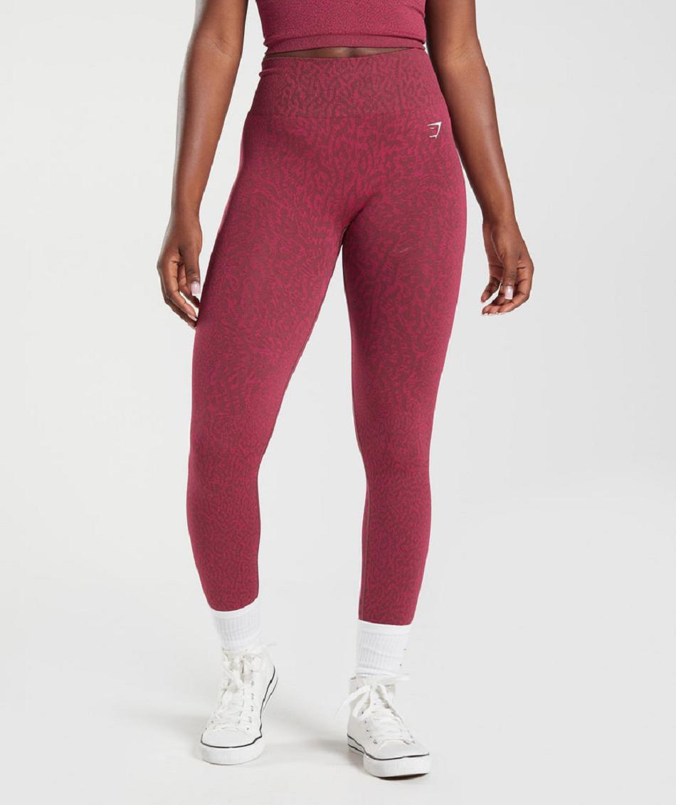 Leggins Gymshark Adapt Animal Seamless Mujer Rosas Marrom | MX_4778GSO