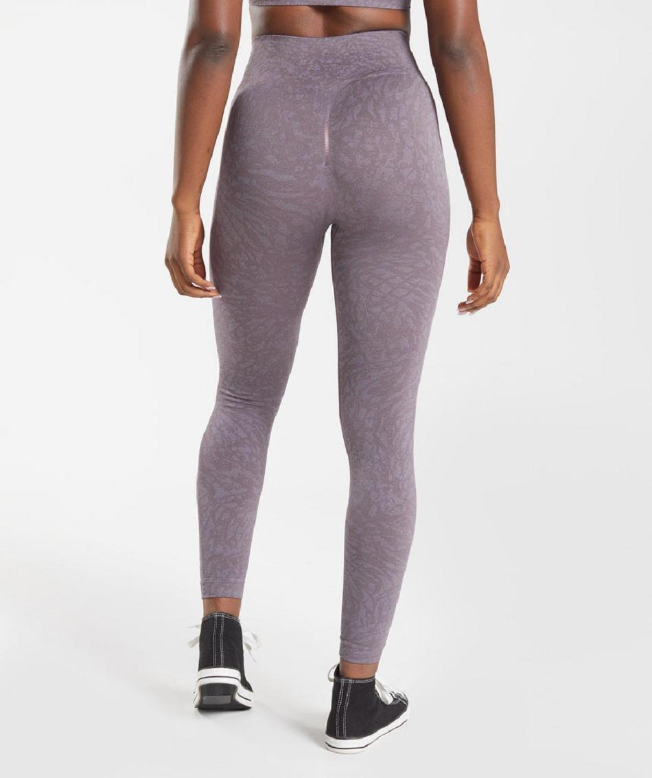 Leggins Gymshark Adapt Animal Seamless Mujer Morados | MX_4855JPQ