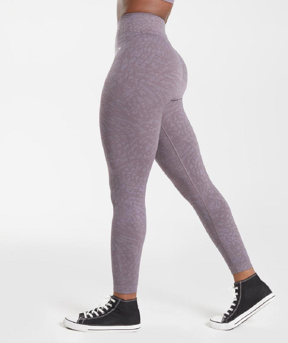 Leggins Gymshark Adapt Animal Seamless Mujer Morados | MX_4855JPQ