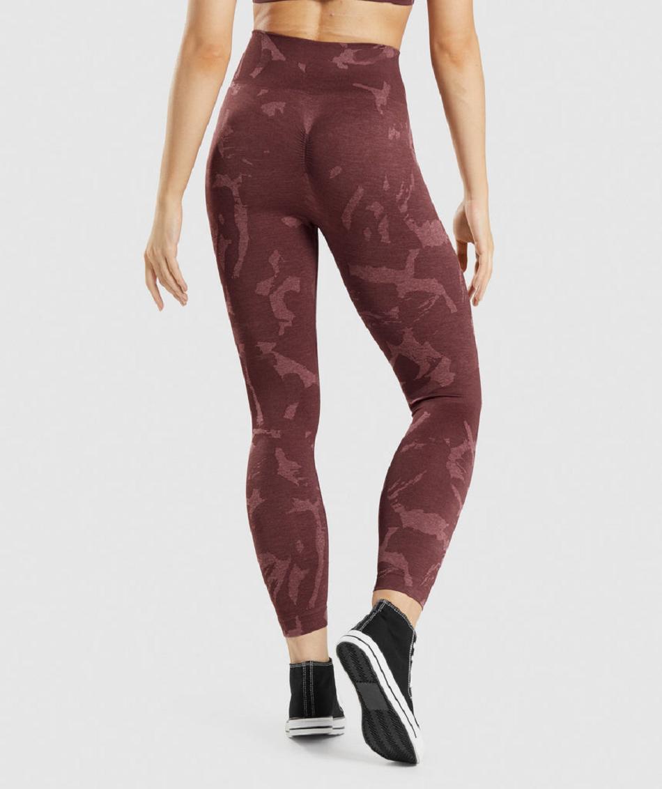 Leggins Gymshark Adapt Camo Seamless Mujer Rosas Marrom | MX_4774AHK