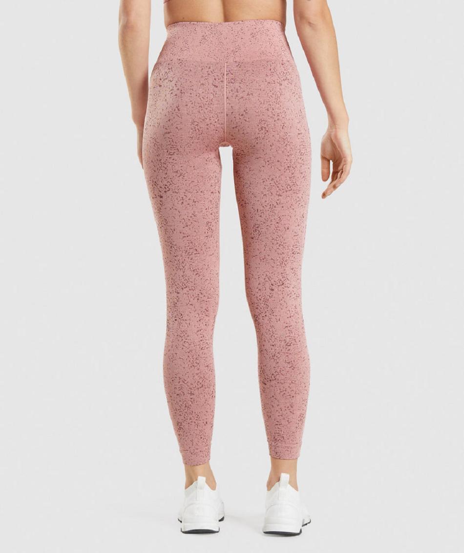 Leggins Gymshark Adapt Fleck Seamless Mujer Rosas | MX_4796MQZ