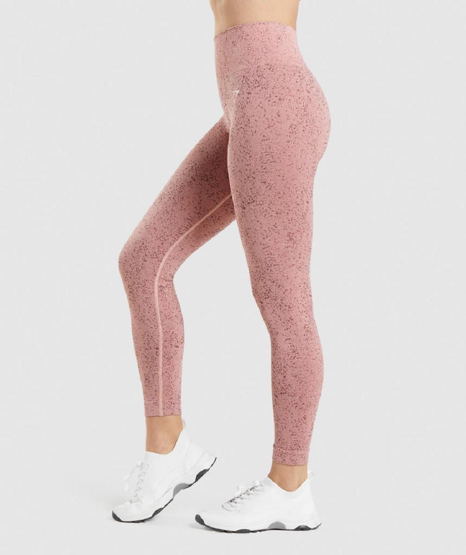 Leggins Gymshark Adapt Fleck Seamless Mujer Rosas | MX_4796MQZ