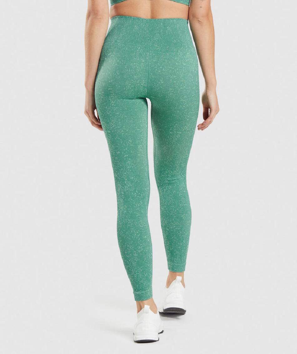 Leggins Gymshark Adapt Fleck Seamless Mujer Verdes | MX_4797QMA