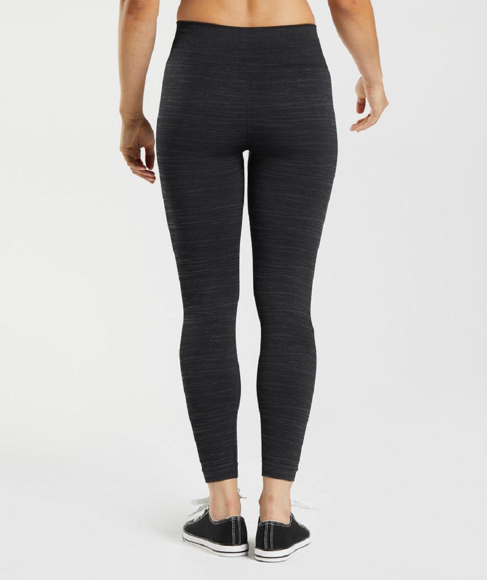 Leggins Gymshark Adapt Marl Seamless Mujer Negros Grises | MX_4719MQZ