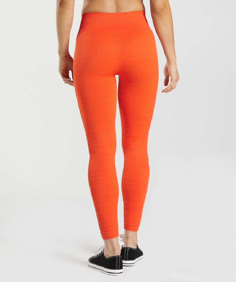 Leggins Gymshark Adapt Marl Seamless Mujer Rojos Naranjas | MX_4723SGL