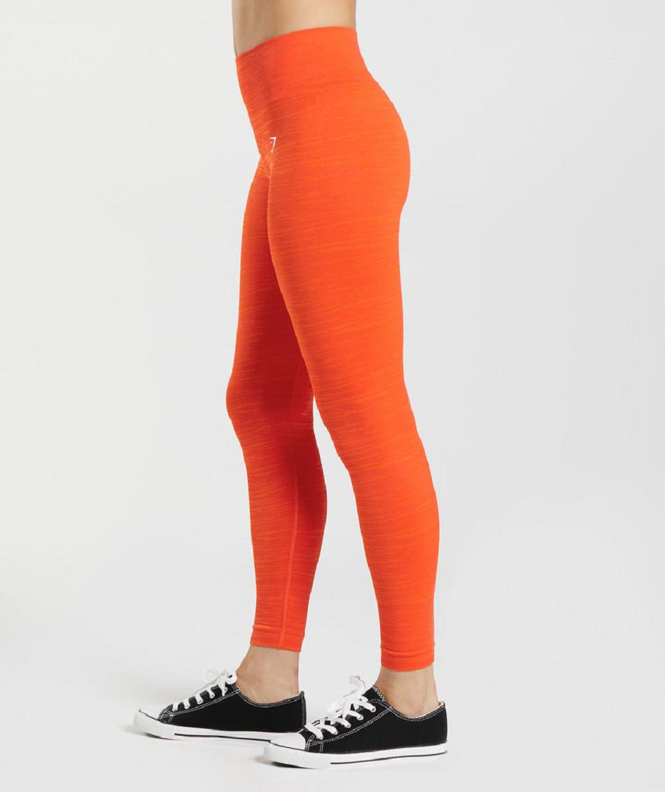 Leggins Gymshark Adapt Marl Seamless Mujer Rojos Naranjas | MX_4723SGL