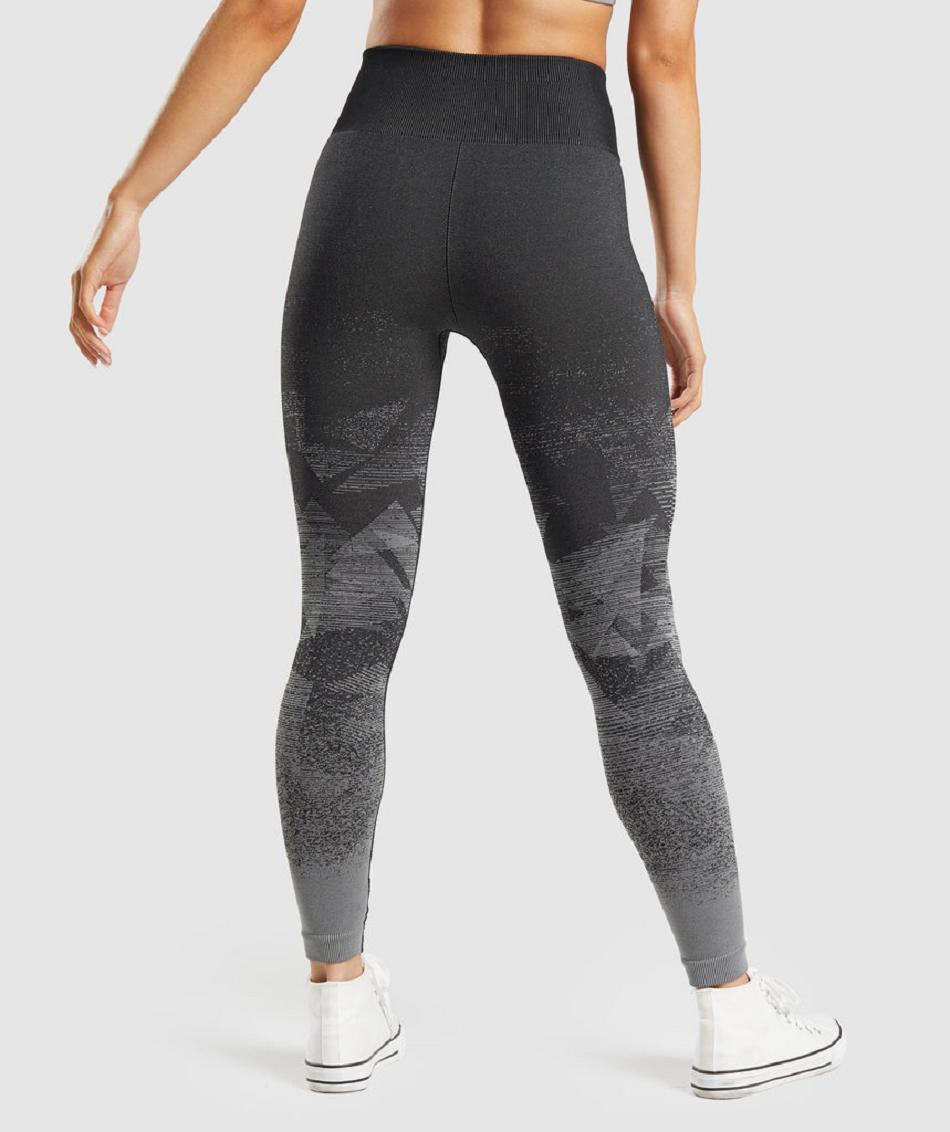 Leggins Gymshark Adapt Ombre Seamless Mujer Negros | MX_4716VRW