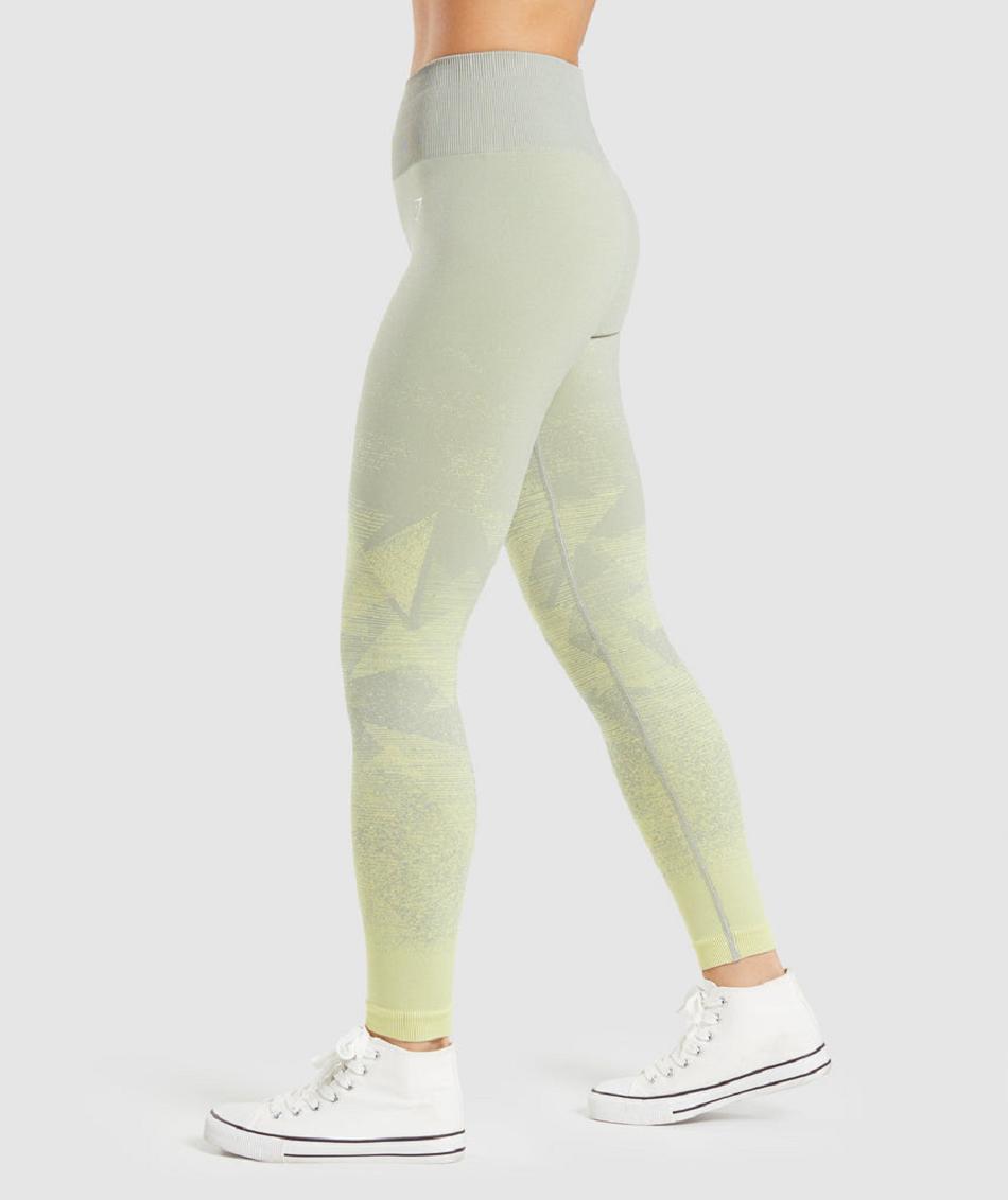 Leggins Gymshark Adapt Ombre Seamless Mujer Grises Marrom Grises | MX_4726GSO