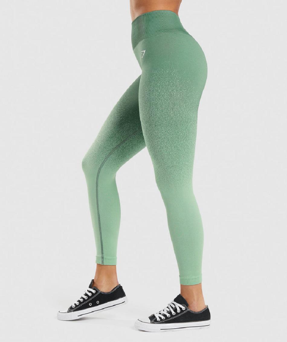 Leggins Gymshark Adapt Ombre Seamless Mujer Verdes Verdes Claro | MX_4769BEX