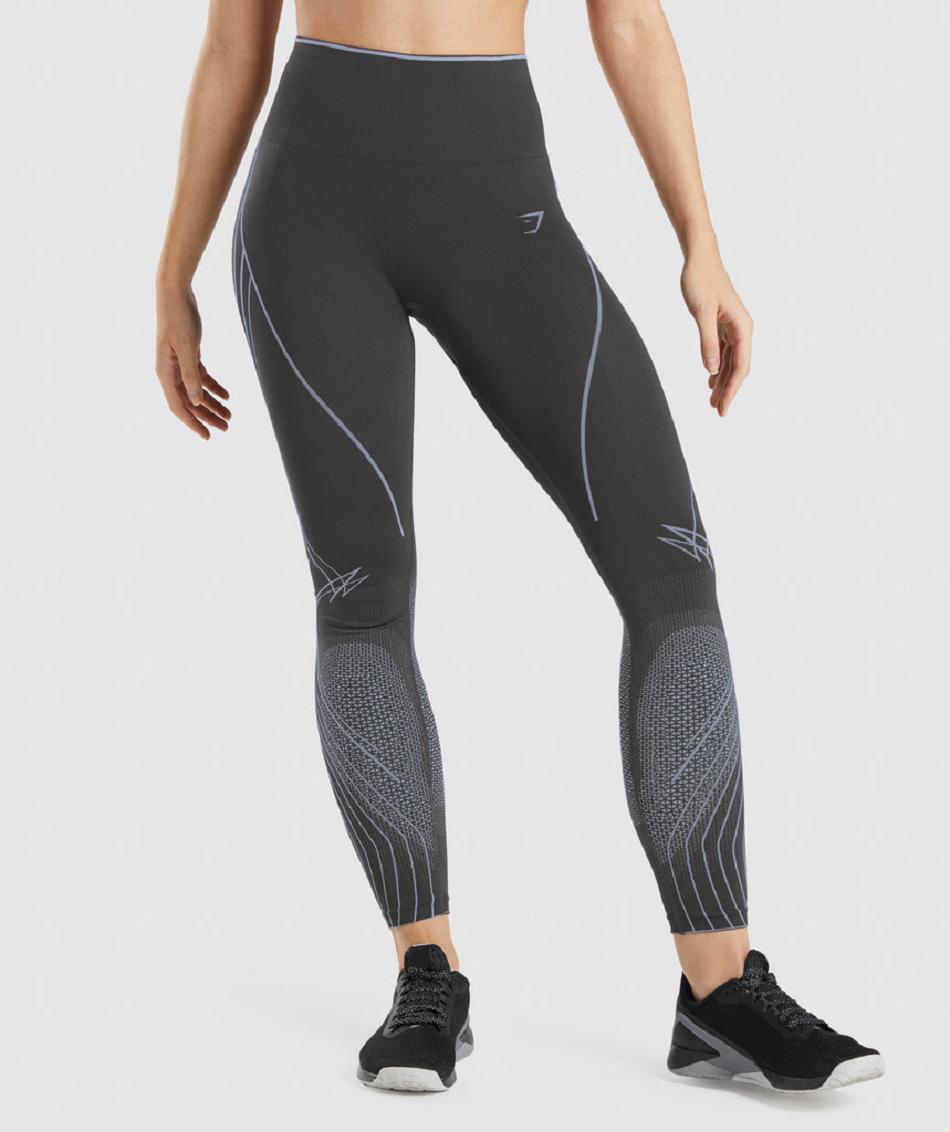 Leggins Gymshark Apex Seamless High Rise Mujer Negros Grises Lavanda Azules | MX_4800SGL