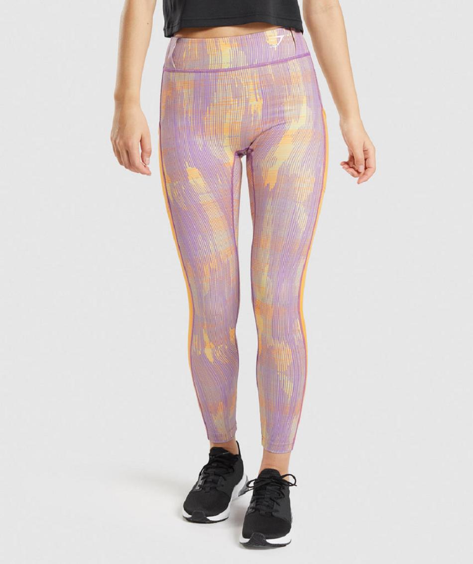 Leggins Gymshark Deporte Mujer Naranjas | MX_4735JPQ