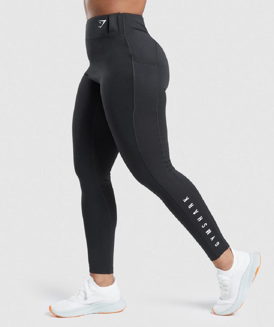 Leggins Gymshark Deporte Mujer Negros | MX_4803GSO