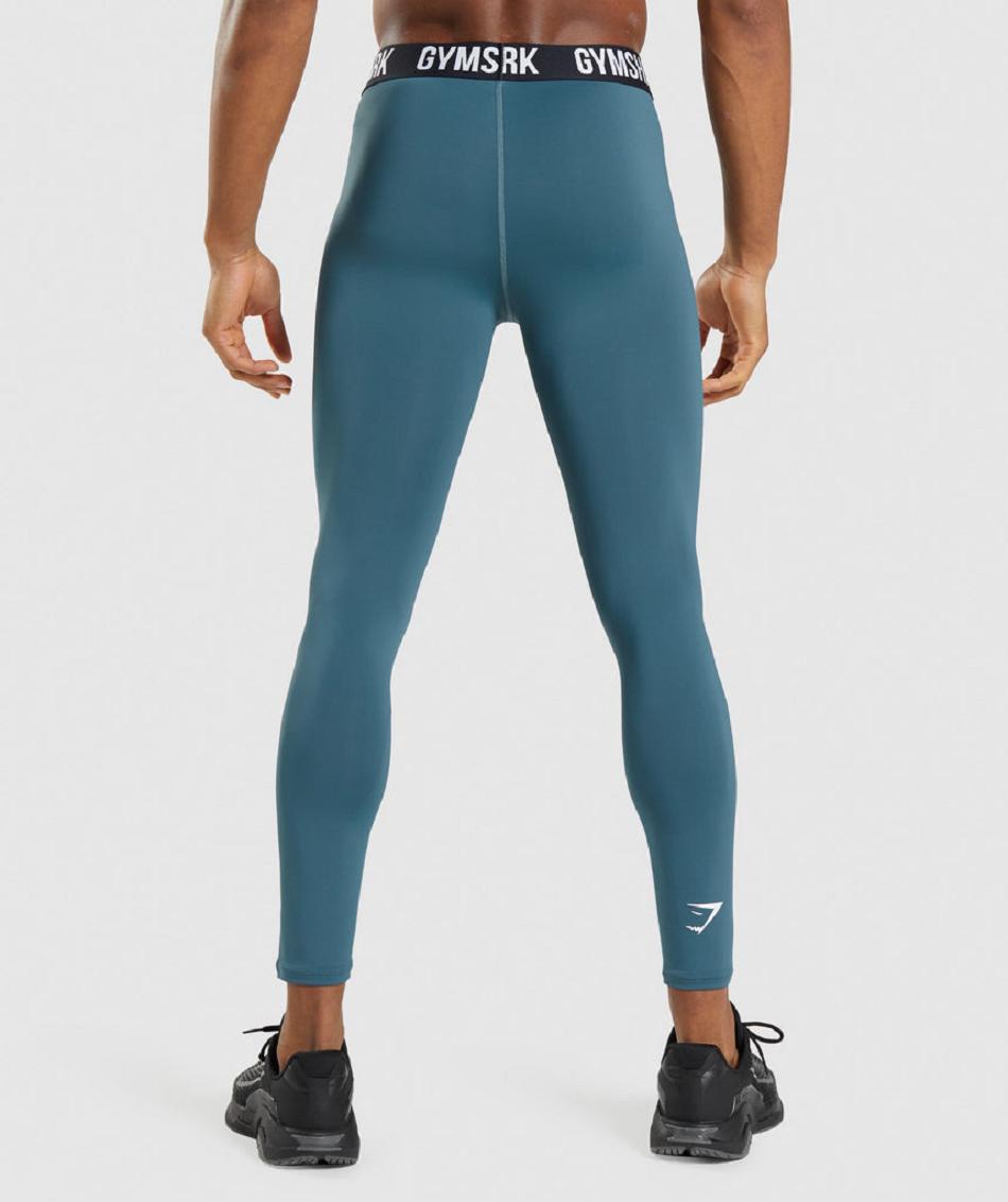 Leggins Gymshark Element Baselayer Hombre Turquesa | MX_2965NWY