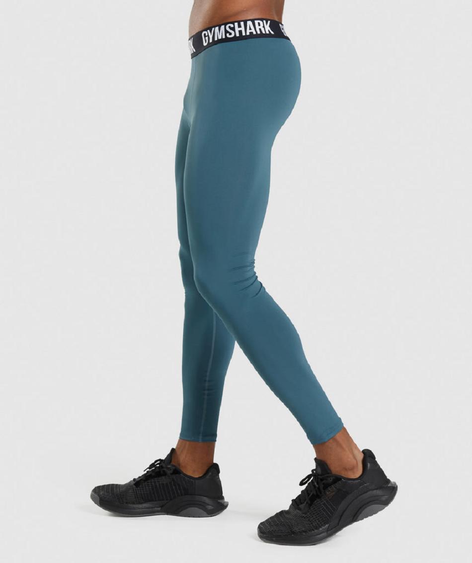 Leggins Gymshark Element Baselayer Hombre Turquesa | MX_2965NWY