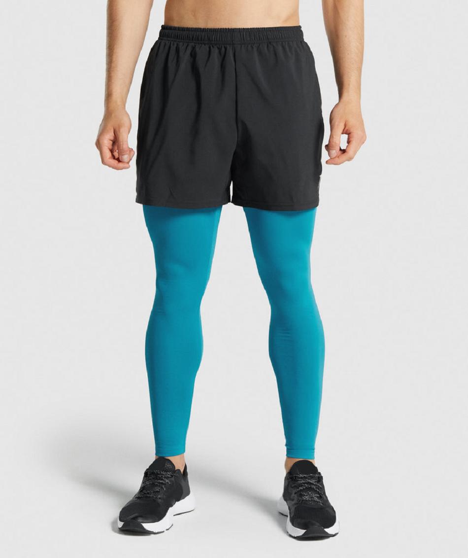 Leggins Gymshark Element Baselayer Hombre Azules | MX_2967QMA