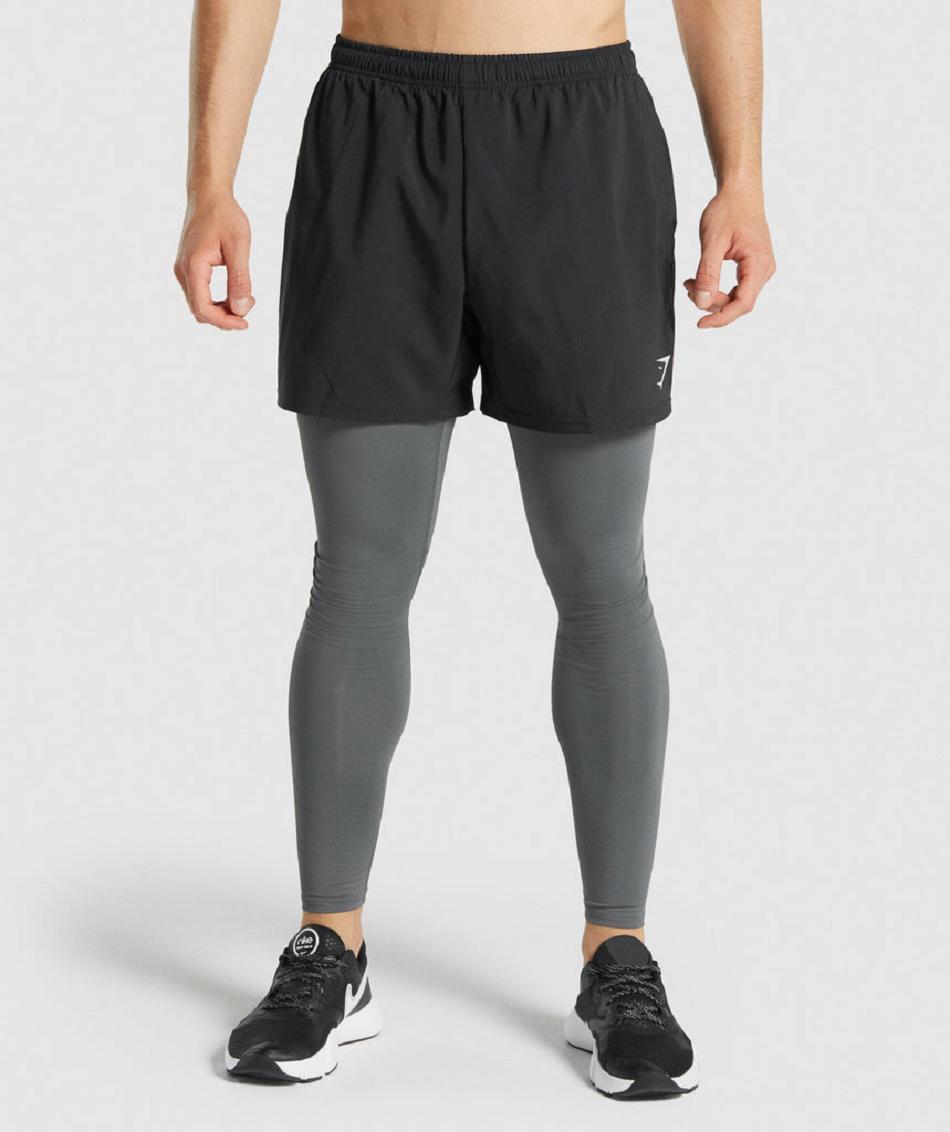 Leggins Gymshark Element Baselayer Hombre Grises | MX_2968WNB