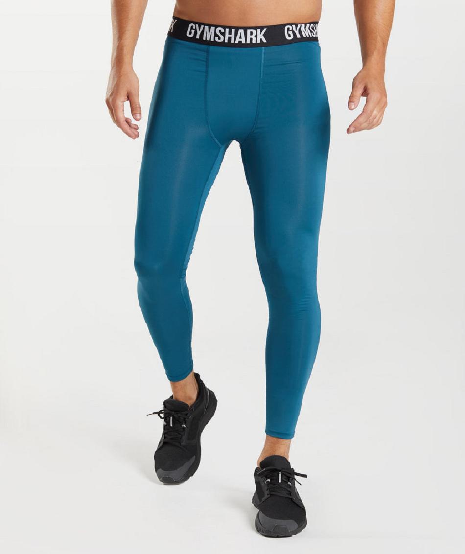 Leggins Gymshark Element Baselayer Hombre Azules | MX_2971TCE