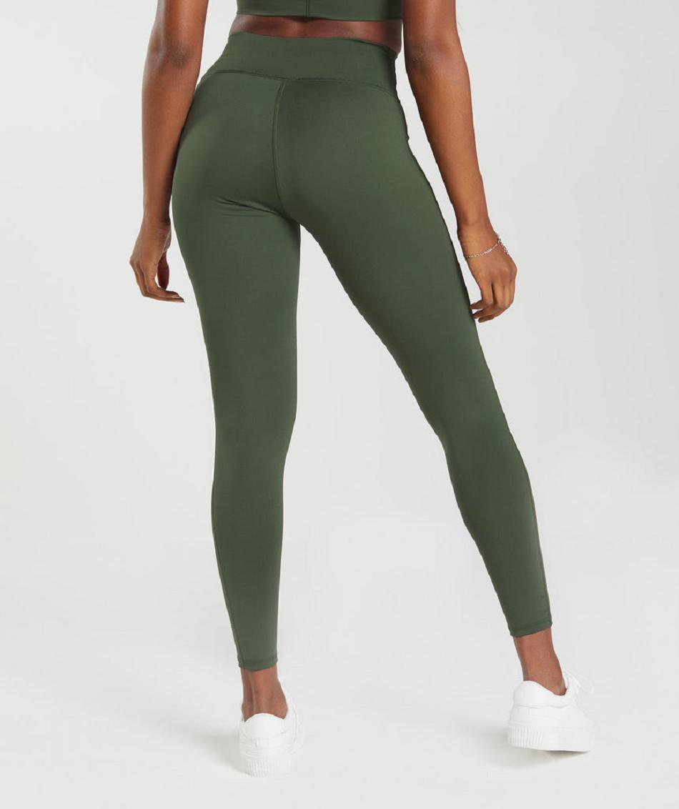 Leggins Gymshark Elevate Mujer Verde Oliva | MX_4842CTV