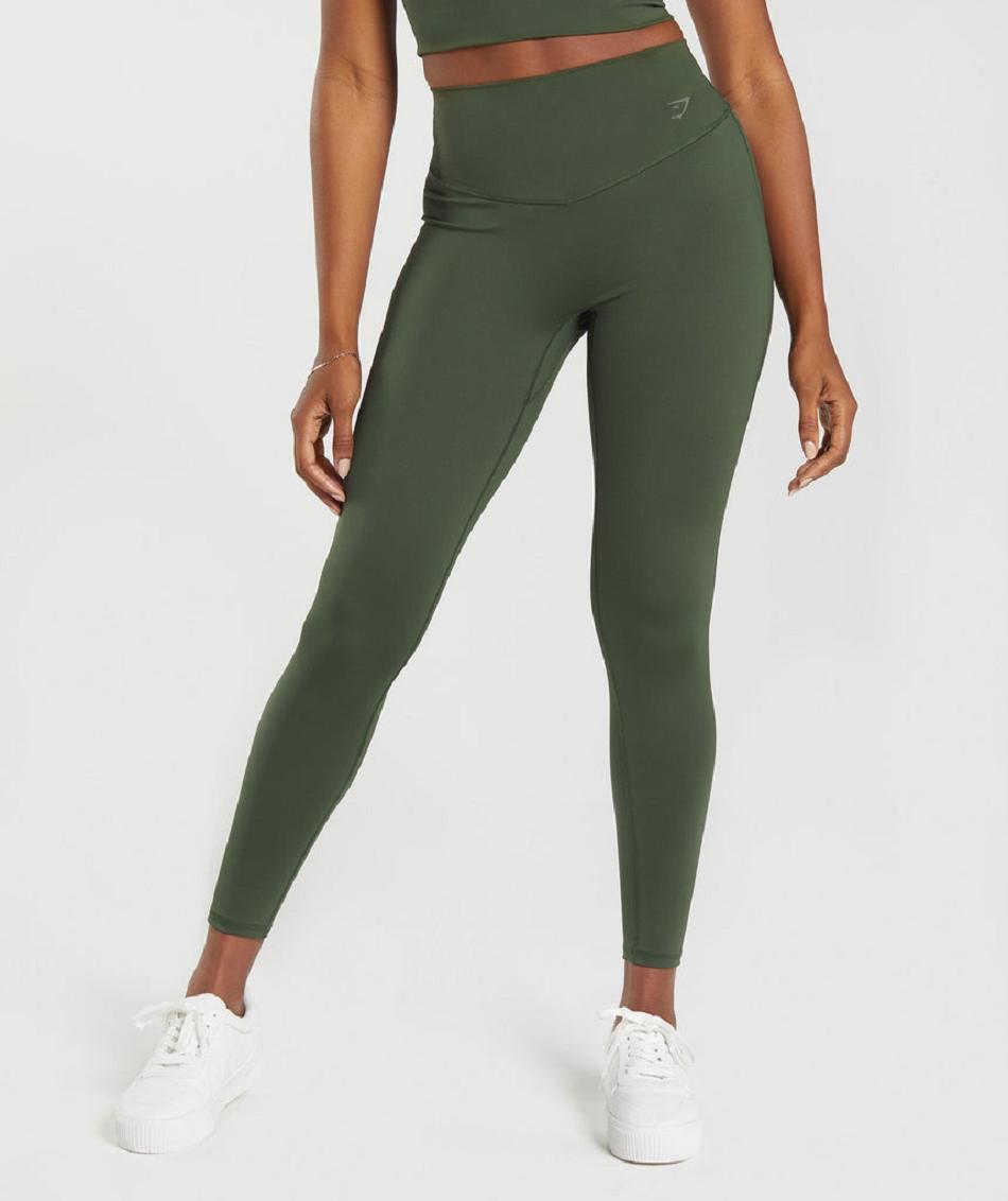 Leggins Gymshark Elevate Mujer Verde Oliva | MX_4842CTV