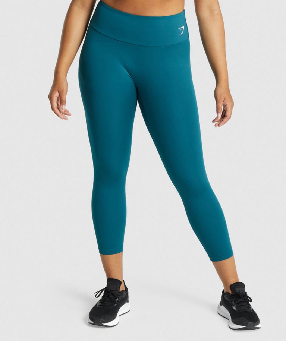 Leggins Gymshark Entrenamiento 7/8 Mujer Turquesa | MX_4745QMA