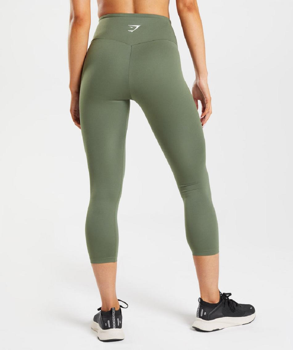 Leggins Gymshark Entrenamiento 7/8 Mujer Verde Oliva | MX_4834FDN