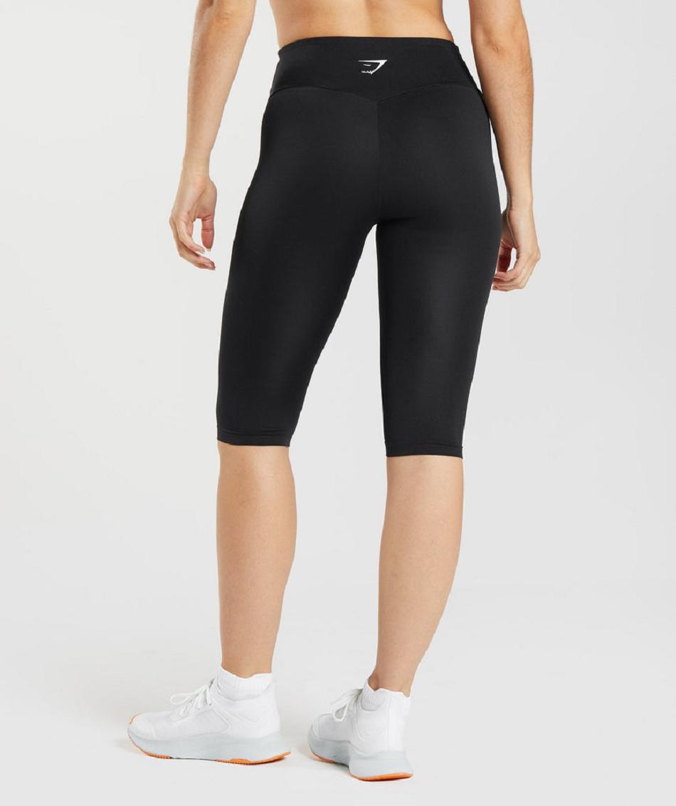 Leggins Gymshark Entrenamiento Cropped Mujer Negros | MX_4721WNB