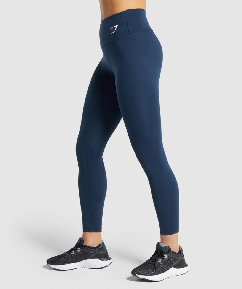 Leggins Gymshark Entrenamiento Mujer Azul Marino | MX_4812JPQ