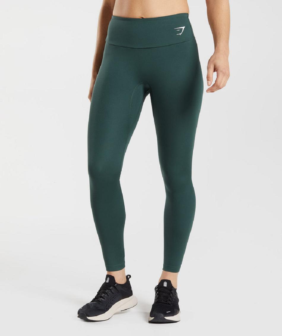 Leggins Gymshark Entrenamiento Mujer Obsidian Verdes | MX_4845NWY