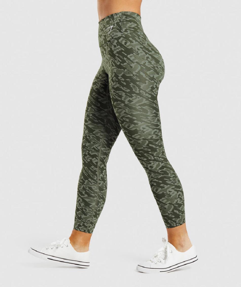 Leggins Gymshark Entrenamiento Mujer Verdes | MX_4815ZUT