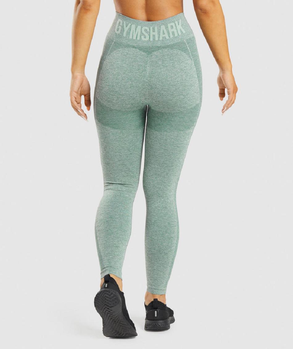 Leggins Gymshark Flex High Waisted Mujer Verdes | MX_4715CTV