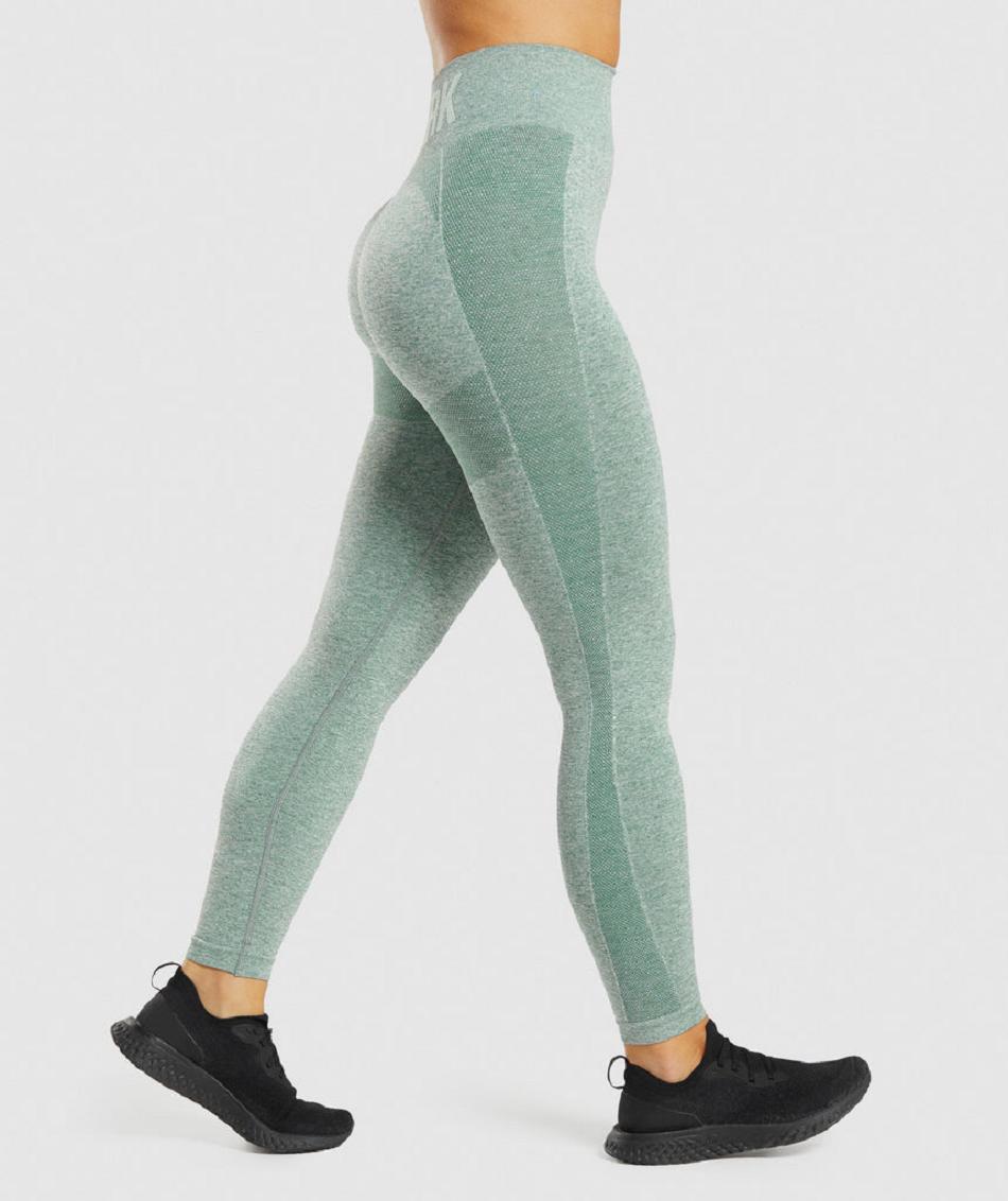 Leggins Gymshark Flex High Waisted Mujer Verdes | MX_4715CTV