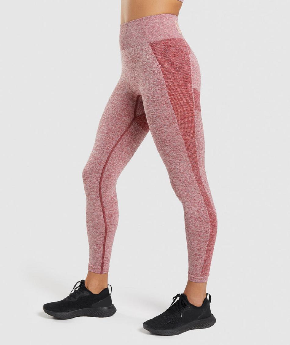 Leggins Gymshark Flex High Waisted Mujer Vino | MX_4744MQZ