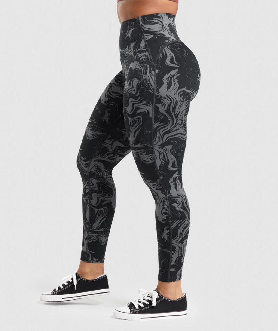 Leggins Gymshark Gs Power High Rise Mujer Negros | MX_4798WNB